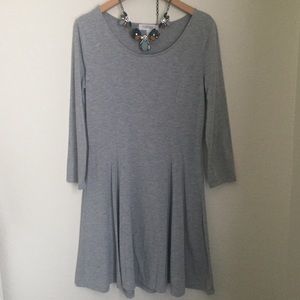 Forever 21 3/4 Sleeve Skater Dress